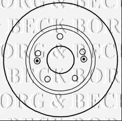 BORG & BECK bbd5270 -  Диск тормозной вентилируемый